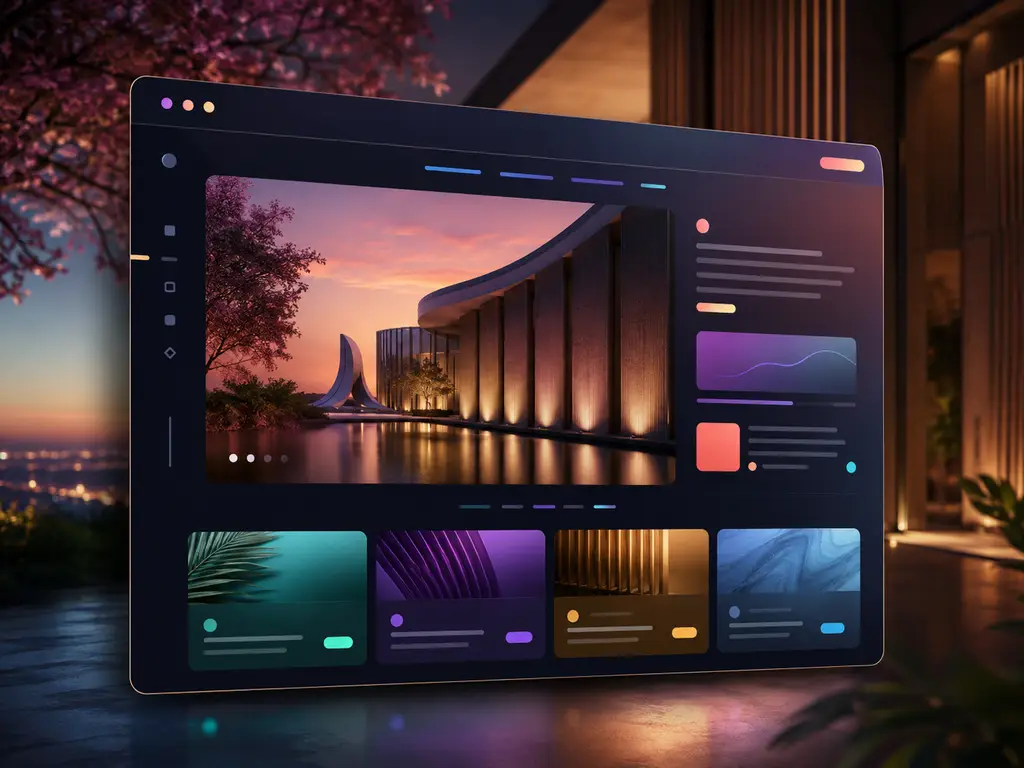 Segundo mockup de site profissional