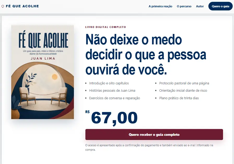 Exemplo de site comercial