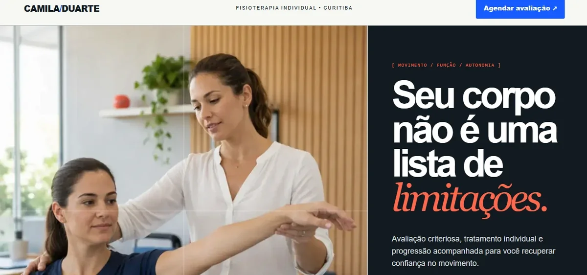 Projeto SitePorAI 4 — visualização em desktop