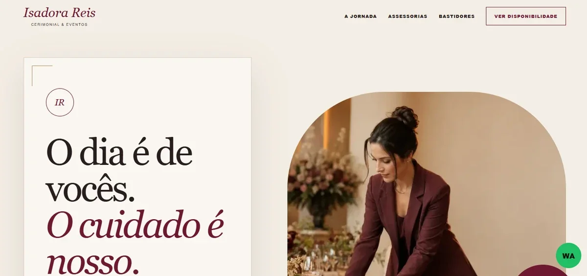 Projeto SitePorAI 9 — visualização em desktop