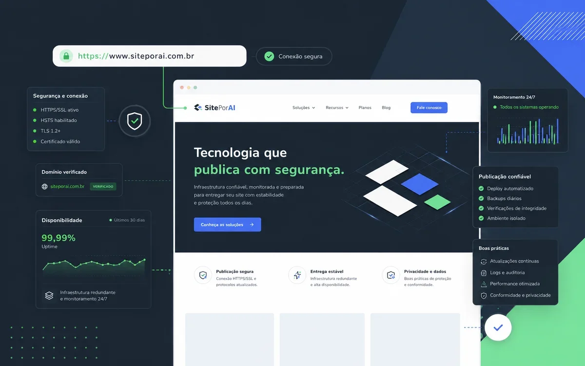 Painel técnico sobre publicação segura e operação confiável